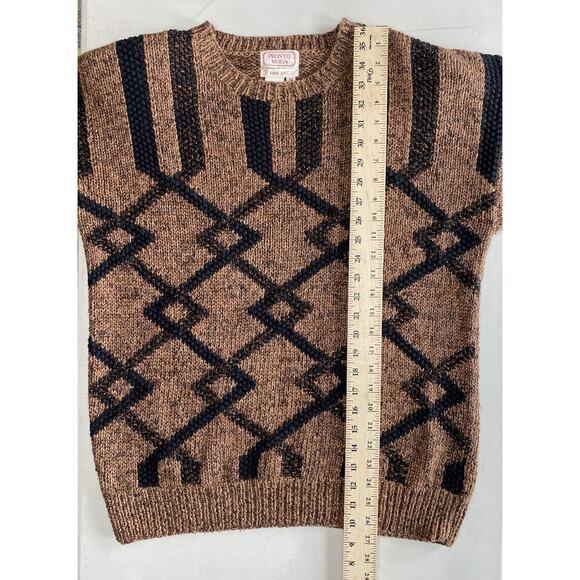 Pronto Moda Sweater Womens Medium Chunky Knit Granny Core Vintage Relaxed Fit - Picture 7 of 11